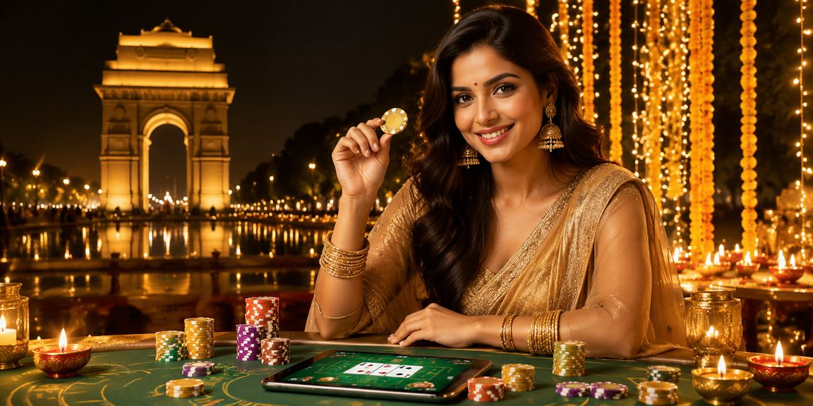 Evening at India Gate with social betting activity