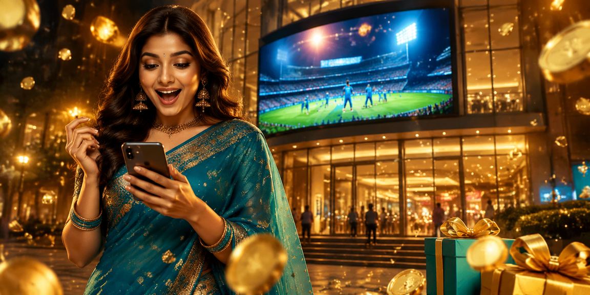 Indian woman registering on mobile casino